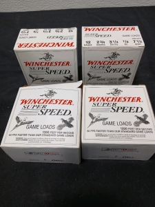 4 Boxes Winchester Game Loads. 12 Guage.