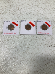 (3) Pennies 2000-2007, (7) Nickels 1951-1979