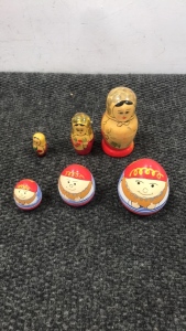 (2) Russian Nesting Dolls