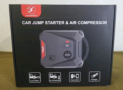 (1) FlyLinkTech Car Jump Starter & Air Compressor Model CF700