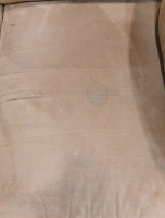 (1) Love Seat - Brown Suede - 2