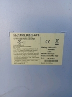 (1) Clinton Displays Monochrome Monitor - 12" Model MM-12C - 2