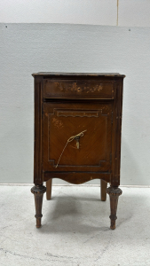 Wooden End Table with Storage