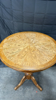 Carved Wooden Table Set, (4) Carved Wooden Chairs - 2