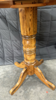 Carved Wooden Table Set, (4) Carved Wooden Chairs - 3