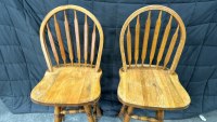 Carved Wooden Table Set, (4) Carved Wooden Chairs - 6