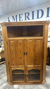 Wooden Corner TV Cabinet