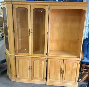 3 pc. Sectional Cabinet, Woven Outdoor Chair