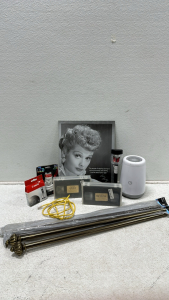 CenturyLink Wifi Router with Ethernet Cable, (4) Shower Curtain Rods, Metal Art Print and more