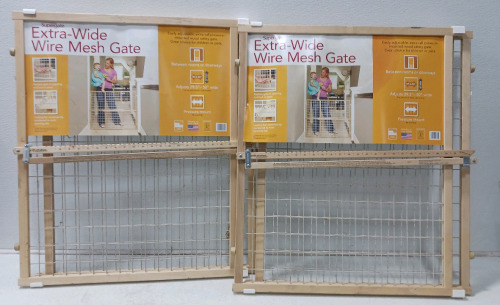 (2) Extram Wide Wire Mesh Gates (Measurements in Photos)