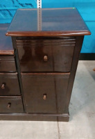 (1) Dresser & Cabinet Combo - Dark Wood - 50&frac14;"&times;17⅝"&times;36⅜"H - 2