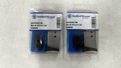 (2) Smith & Wesson Bodyguard 380 6 rd. Magazine