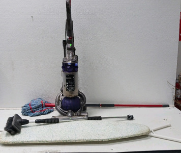 Dyson Dc25 (has power and rollers spin), Carwash Soft Brush, Iron Board