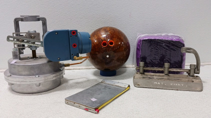 DeZurik Control Valve W/Actuator (see Photo for Madel and serial number), Bowling Ball, Hole Punch