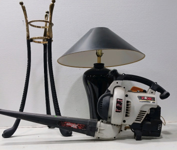 Ryobi 31cc Blower/Vacuum, Large Lamp W/Stand (Stand 32in, Lamp 30in)