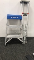 26” Step Ladder And Crutches