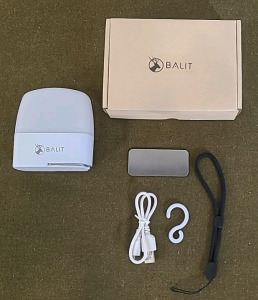 (1) Balit , USB Rechargeable. LED Camp/Utility Light, White, (1) 17mm Ratcheting Box Wrench, (1) Franklin Sensors 12" LED Level & (1) 16-Oz Rubber Mallett