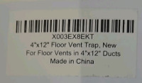 (3) 3-Packs Of Seal360 5.5"x12" Magnetic Floor Vent Covers, Woodgrain, (2) 3-Packs Of Seal360 4"x12" Floor Vent Traps & (4) 18-Piece Packages Of 3" Diameter Furniture Pads - 5