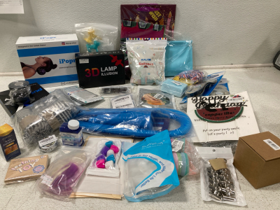 Amazon Returns, Back Massagers, Toothpaste covers, 3D Lamp, Acne patches, Foot Masks, Gel Cold Pack, Balloons and more!!