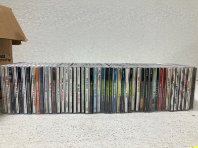 Box of 50+ CDs, Kenny Chesney, Keith Urban, Rascall Flatts, Billy Joel, Shania Twain, Tim McGraw and more!