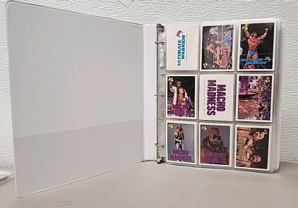 Binder Of (99) 1990 Classic World Wrestling Federation Collectible Wrestler Cards W/ ANDRE THE GIANT, Jesse The Body Ventura, Macho Man+