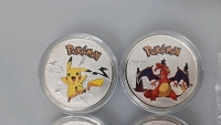 (1) Resealable Bag with 8 Pokemon Silver Plated Collectible Coins - 4