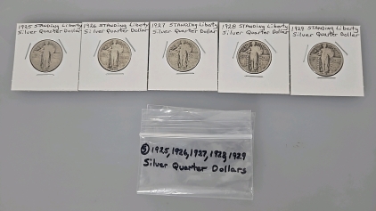 Standing Liberty Silver Quarter Dollar From 1925-1929