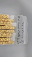 (1) Resealable Bag with 8 Tubes of Gold Flakes/Leaf Gold - 5