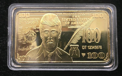 US Commemorative "100" Gold Bar *No Authentication*