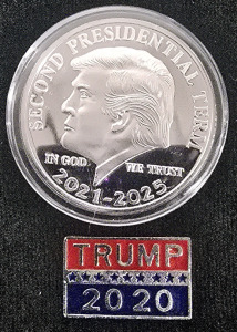 Trump Presidency Collestable Coin And Pin