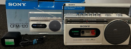 Sony FM/AM Cassette Recorder CFM-120