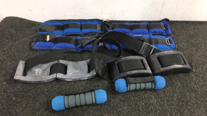 (6) Jogging Belt Weights, (2) Jogging Hand Weights