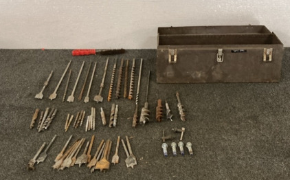 Toolbox Various Drill Bits (Wood,Concrete,Metal) And Wire Brush&hellip;