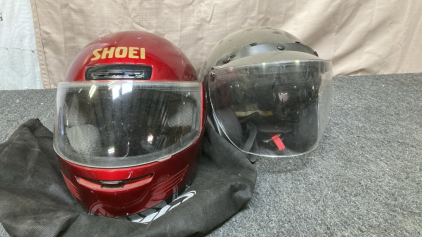 2 Riding Helmets