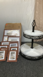 Metal Lazy Susan & Wooden Picture Frames