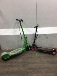 (2) Razor Electric Scooters