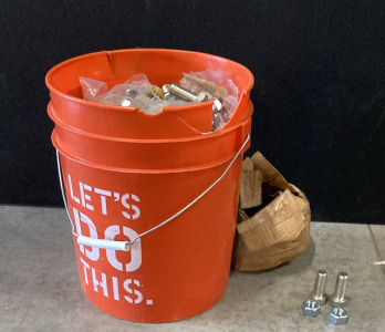 Bucket Of 3/4 Nuts And Bolts