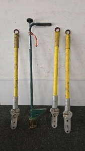 (1) Weed Hound Weed Puller (3) Stress Link Overload Warning Systems