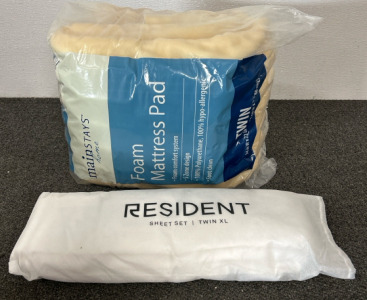 Twin Foam Mattress & Sheet Set