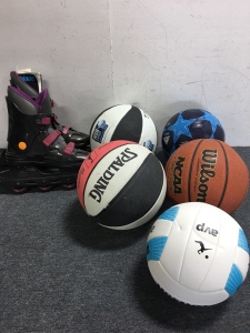 Soccer/Basketballs/Volleyball and Roller Blades