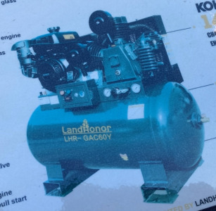 New Land Honor New Air Compressor 60 Gal. 2-Stage Truck Mount