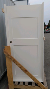 (5) 37 1/2"x81 5/8" White Unframed Doors