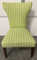 Green Padded Accent Chair