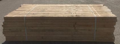 Bunks of (120) 3x4" 8&rsquo;9&rdquo; Untreated Lumber