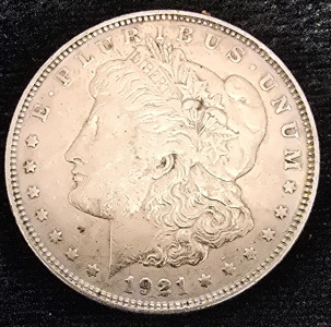 1921 Morgan Silver Dollar