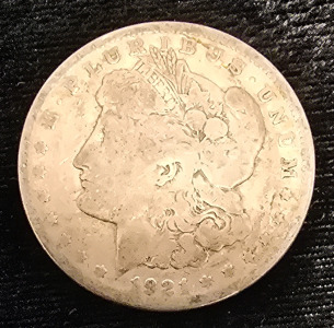 1921 Morgan Silver Dollar