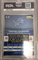 2015 Panani Prizm Calvin Johnson PSA Gem Mint 10 - 3