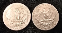 (2) 1962 Washington Quarters- 90% Silver Authenticated - 2