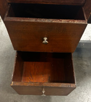 Brown Desk With Drawers - 3