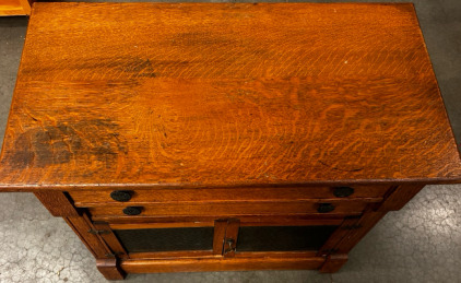 Brown Wooden Desk W/ Drawer